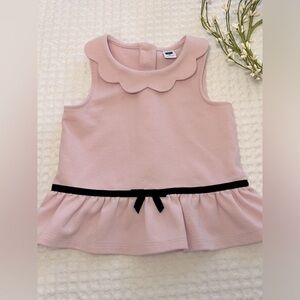 Janie And Jack Pink Petal Peplum Top